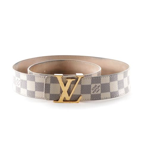 lv damier belt white|louis vuitton mini 25mm belt.